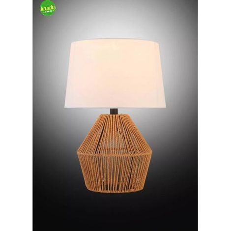 Lampada da tavolo Zahara Novecento Ø 28cm Spago