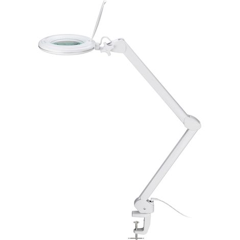 Goobay LED Schreibtischlampe Weiß mit Lupe 2023 (1/5)