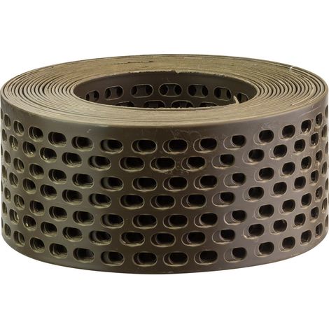 Vogelschutzgitter Lüftungsgitterband Traufgitter Länge 5 m Breite 50 mm braun