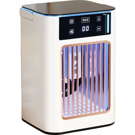Mini ventilador humidificador enfriador de aire portátil recargable por USB - KZQ (1/5)