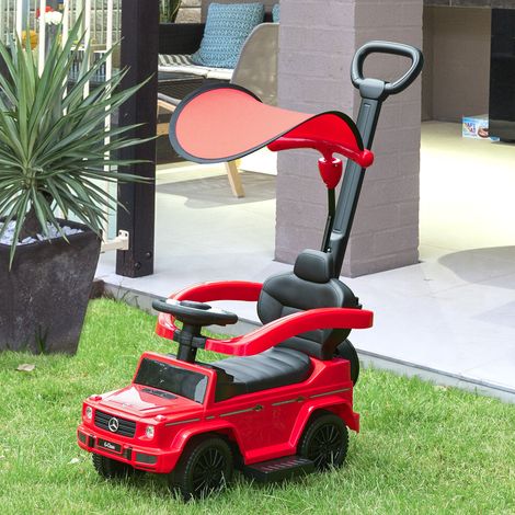 Rouge 85,5x40,5x95 cm - Mercedes G350 voiture sous licence conçu pour enfants de 1 à 3 ans, capot et rampe amovibles
