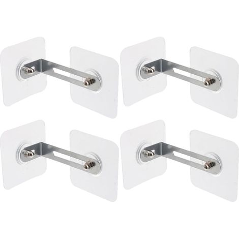 Chevilles adhésives pour meubles, lot de 4, en acier inoxydable (1/5)