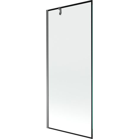Mexen Next paratia da bagno 1 anta 80 x 150 cm, cornice nera, gun metal - 895-080-000-00-70-95 (1/5)