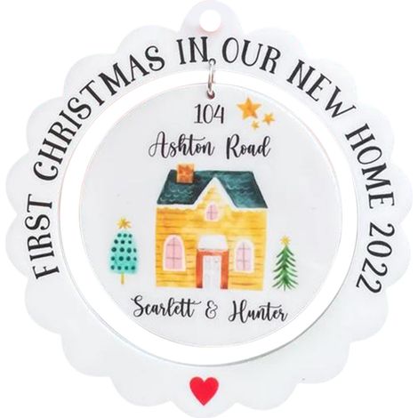 Personalisierte Weihnachtsdekorationen für Ihr neues Zuhause im Jahr 2022: Christbaumschmuck für Ihr neues Zuhause. (1/2)