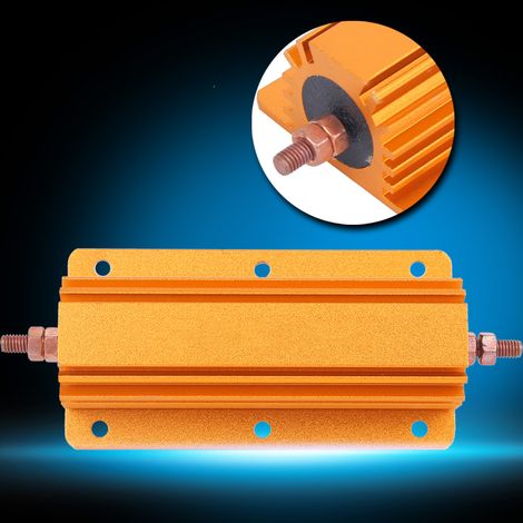 Résistance haute puissance RX24 200 W 4 Ω, boîtier en aluminium, pour équipements électriques industriels. (1/5)