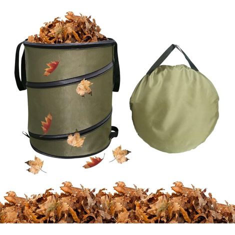 Sacs à Déchets de Jardin,Sacs à Déchets Imperméables et Résistants à la Déchirur (91L)-Ensoleillé (1/3)