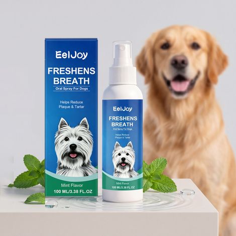 Sanftes Mundspray für Hunde, geeignet für erwachsene Hunde und Welpen, zur täglichen Mundpflege und -erfrischung – 100 ml -- DE (1/5)