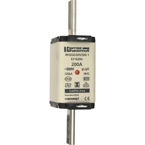Mersen NH-Sicherungseinsatz SG Gr.2 gG 200A/500V KM NH2GG50V200-1