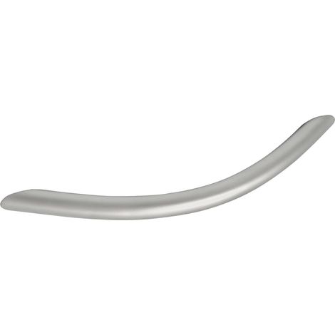 72 1400 17 Meduna Poignée de tiroir courbée en acier chromé Argenté mat Diamètre 10 mm Largeur 375 mm (1/2)