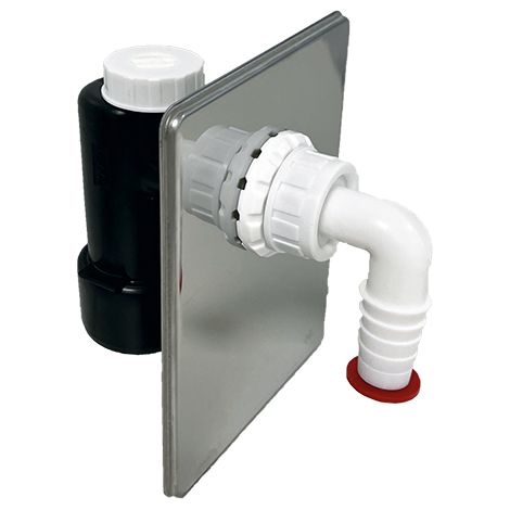 Sifone DN40/50 ad incasso con antiriflusso