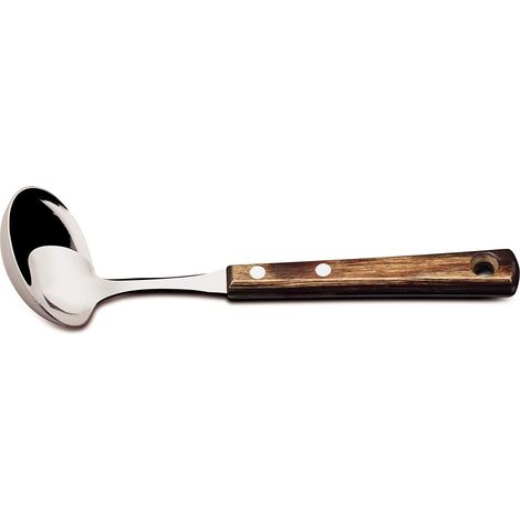 Louche à sauce, manche en bois véritable, passe au lave-vaisselle (1/2)