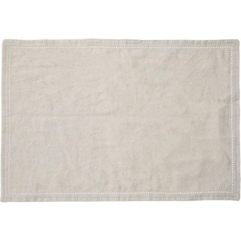 Set de Table en Lin "Elina" 30x45cm Gris (1/3)