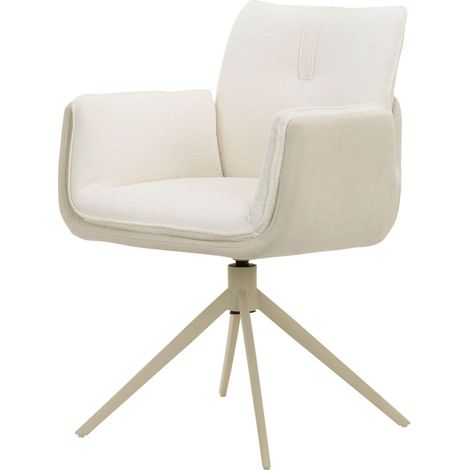 Polsterstuhl 64x63x87 Chenille / Velours beige TONI 01 (1/4)