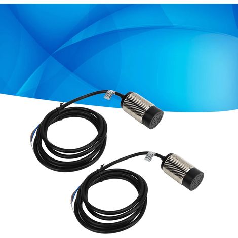BERM@2 ensembles vendus par unité, diamètre 30 mm, interrupteur de proximité inductif à boîtier métallique haut profil, contact NC normalement fermé à deux fils NPN CC, 6-36 V CC, distance de détectio (1/5)