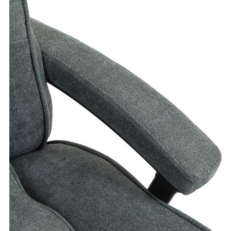 Sillón oficina ergonómico alto y ajustable gris OKMYHOME (1/3)