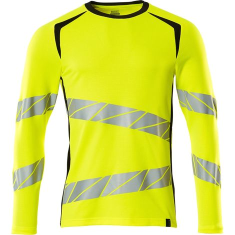 Mascot T-Shirt, langarm 19081-771-1709 Gr. XL hi-vis gelb/schwarz
