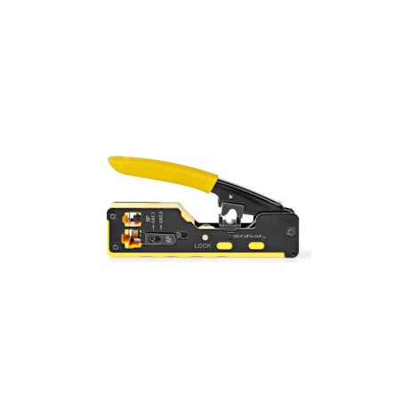 Nedis CCGG89510BK Alicate para crimpar amarillo negro resistente