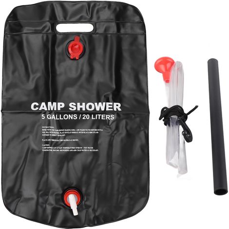 Sac de douche solaire pour camping PVC, portable 20L, douche extérieure été randonnée escalade (1/5)