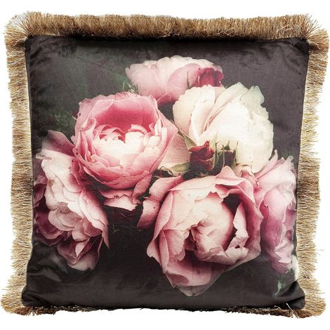 Kare Design cuscino decorativo Blush Roses, 45x45cm, multicolore, motivo rose in fiore, con cerniera, cuscino da divano/letto/sedia, stile floreale, fiori (1/5)