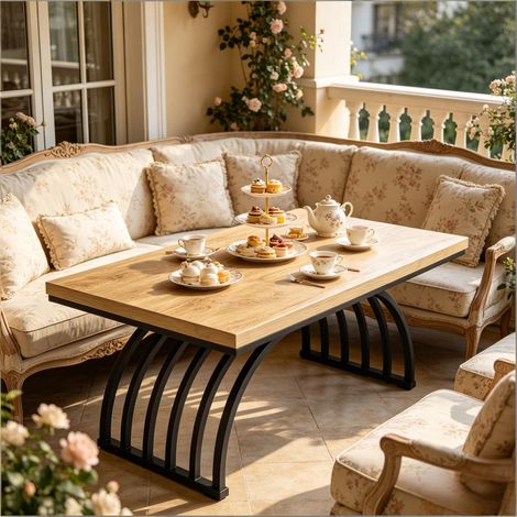 Table basse spacieuse, table d'appoint, table de salon, table à manger (table seule) (1/5)