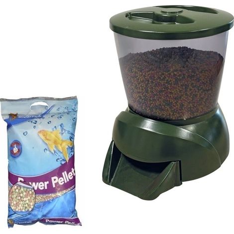 Pack Nourrissage Bassin : Distributeur Automatique + Mix Color 1,65kg (1/5)