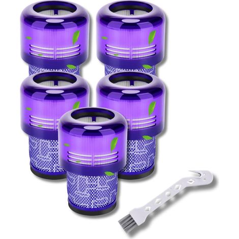 Ersatzteil - Lot de 5 Filtres Hepa compatible V11 V12 V15 avec brosse de nettoyage - - DYSON