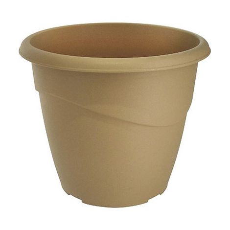 Pot de fleur Marina Ø35 x 29,5 cm non perçé - 16 litres - Taupe - EDA