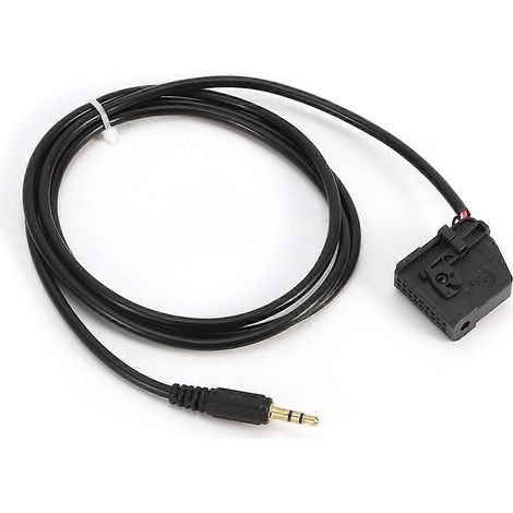 3,5-mm-AUX-Eingangsadapterkabel mit MP3-Anschluss, passend für Mercedes-Benz CLK SL SLK W168 W202 W203 W208