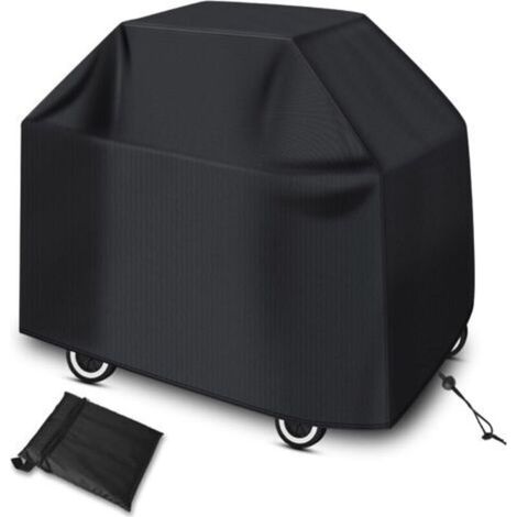 Housse Barbecue, Bâche de Protection BBQ Exterieur, Housse Plancha Imperméable, Protection UV, Coupe-Vent, Anti-poussière S)8066100cm Noir) (1/4)