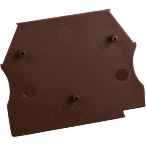 Plaque d'extrémité marron pour borne à vis 2,5 à 10 mm² - IMO