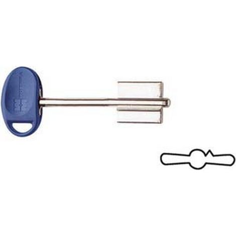 5PZ CHIAVI ORIGINALI MOTTURA DOPPIA MAPPA 92187/5 - (92187BLU5C)