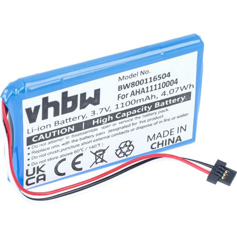 vhbw Akku Ersatz für TomTom P5 AHA11110004, P6 für GPS Navigation Navi (1100 mAh, 3,7 V, Li-Ion) (1/5)