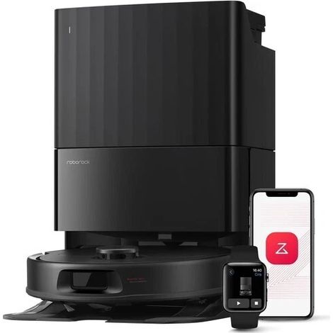 roborock QV 35A Aspirapolvere, 8000Pa, 180min Robot Aspirapolvere con PreciSense® LiDAR per la Registrazione di Mappe, Ideale per Peli di Animali Domestici/Tappeti/Pavimenti (1/5)