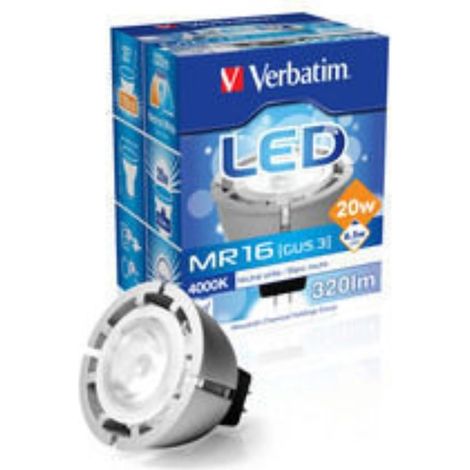 VERBATIN - LAMPADA LED MR 16 12V 6,5W GU5,3 320LM 4000K NATURAL WHITE