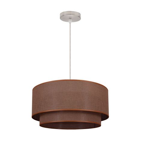 My Lamp - Doppelpendel 1l. braun/beige Cilind (35/25/reg)