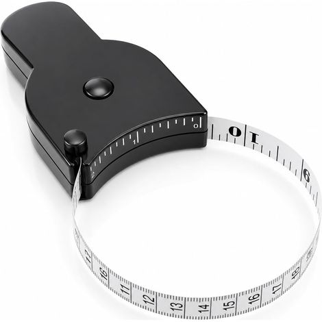 150CM Mètre ruban corporel, mètre ruban avec bouton et autobloquant, pour fitness et usage personnel (1/5)