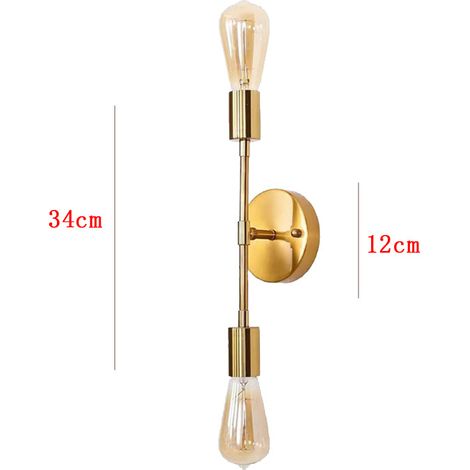 Moderne LED-Wandleuchte im nordischen Stil, Creme, Nachttischlampe mit verstellbarem Winkel und magnetischer Befestigung, minimalistisches französisches Design für das Schlafzimmer (Modell B Gold mit
