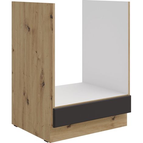 Herd Unterschrank 60 cm Stilo Grau Eiche Artisan Küchenzeile Küchenblock Küche (1/4)