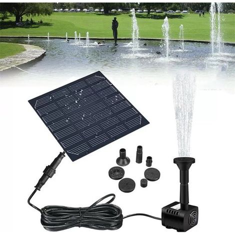 Solar-Springbrunnen-Wasserpumpenpanel für Vogeltränke und Garten - Energiesparende Außenwasserpumpe (1/5)
