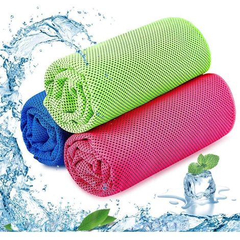 Bardusch - Lot de 4 serviettes rafraîchissantes en microfibre, 30 x 90 cm, pour sport et activités extérieures (1/4)
