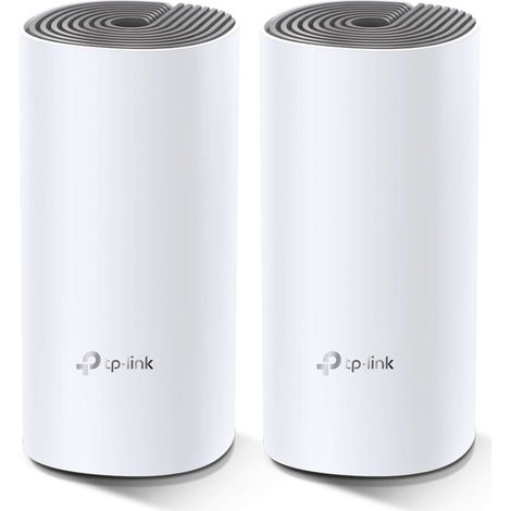 TP-Link Deco E4 (2-pack) Dual-band (2.4 GHz/5 GHz) Wi-Fi 5 (802.11ac) Bianco, Grigio Interno