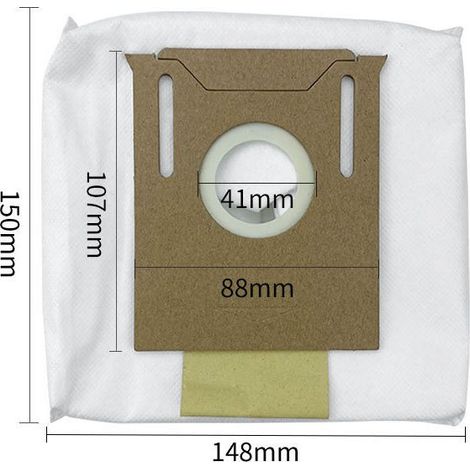 Sacchetti per la polvere, compatibili con Ecovacs DEEBOT, T9, T9 AIVI OZMO, T8, AIVI T8 Max, serie T8, N8 Pro Plus, N8 Pro Accessori, ricambi per robot aspirapolvere (10 pezzi) (1/5)