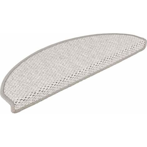 Maison Exclusive - Samolepicí nášlapy na schody sisal 15 ks 65 x 21 x 4 cm platina (1/5)