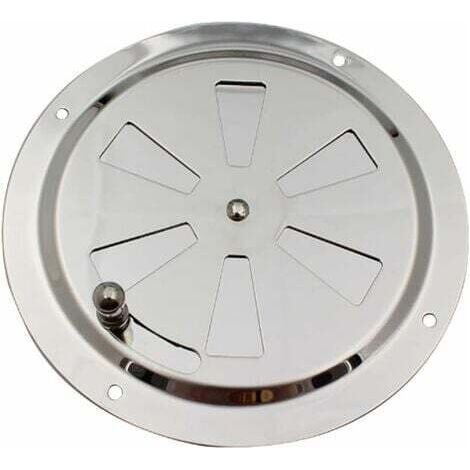 Griglia di ventilazione rotonda , presa d'aria regolabile, presa d'aria in acciaio inossidabile, ingresso e scarico 125 mm