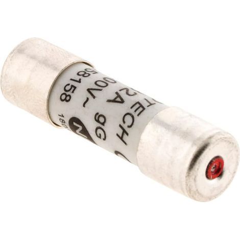 Pack of 5 Ceramic Fuses, 32A, Integrated Indicator Light, 10.3x38mm, NC, Electrical Installation (1/3)