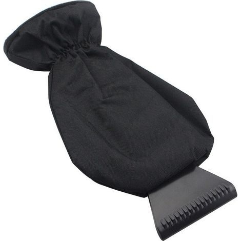 Car Window Scraper with Gloves, Windshield Ice Scraper Mitt, Ice Scraper with Gloves, Windshield Squeegee, Professional Car Ice Scraper, The Best Scraper, Black (1/5)