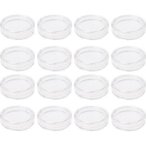 20 Aufbewahrungsboxen für Gedenkmünzen, Schutzhülle (transparent) – 4,5 x 4,5 cm – Transparent (1/3)