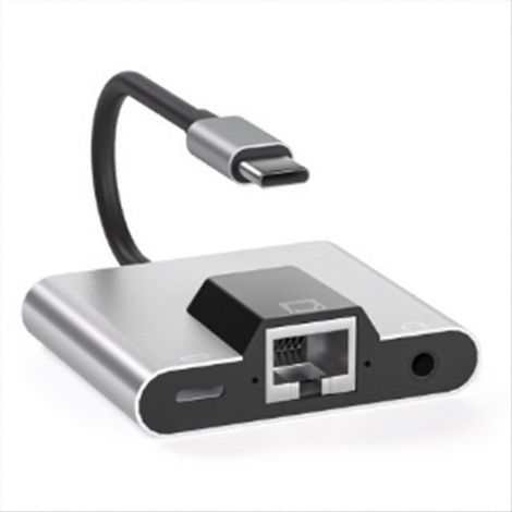 USB-C Ethernet-zu-LAN-Netzwerkadapter für Laptop und Mobiltelefon (1/5)