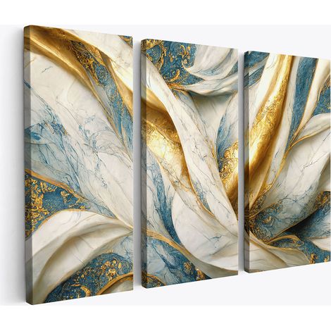 Tableau triptyque - Abstrait (1/4)