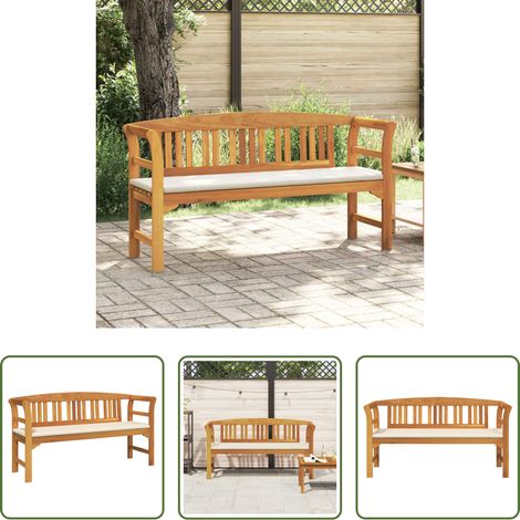 vidaXL Naturölfinish - Rosenbank Natur 157 x 46 x 82,5 cm Massivholz Akazie (1/5)
